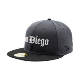 New Era 59Fifty San Diego Padres Barrio Fitted Hat Graphite Black