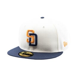 New Era 59Fifty San Diego Padres Official 2026 On Field City Connect Fitted Hat White Blue