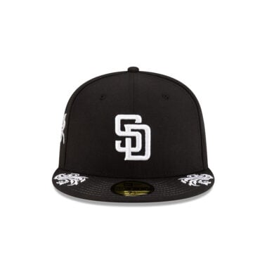 New Era 59Fifty San Diego Padres Vaquero Fitted Hat Black White New Era 59Fifty San Diego Padres Vaquero Fitted Hat Black White
