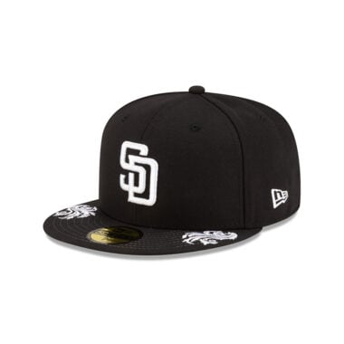 New Era 59Fifty San Diego Padres Vaquero Fitted Hat Black White New Era 59Fifty San Diego Padres Vaquero Fitted Hat Black White