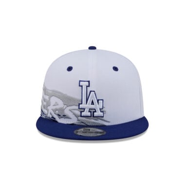 New Era 9Fifty Los Angeles Dodgers Swept Snapback Hat White Blue