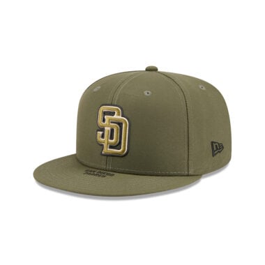 New Era 9Fifty San Diego Padres Armed Forces Day 2026 Snapback Hat New Olive Green