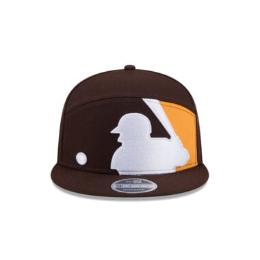 New Era 9Fifty San Diego Padres Batterman Split Panel Snapback Hat Brown White Gold New Era 9Fifty San Diego Padres Batterman Split Panel Snapback Hat Brown White Gold