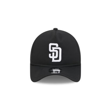 New Era 9Forty Apex San Diego Padres Silo A-Frame Snapback Hat Black White