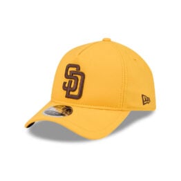 New Era 9Forty Apex San Diego Padres Silo A-Frame Snapback Hat Gold Brown