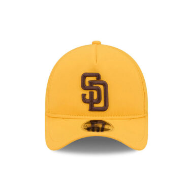 New Era 9Forty Apex San Diego Padres Silo A-Frame Snapback Hat Gold Brown