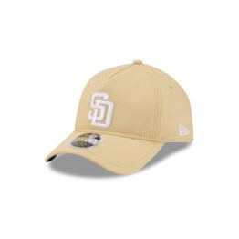 New Era 9Forty Apex San Diego Padres Silo A-Frame Snapback Hat Tan White