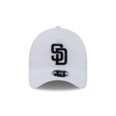 New Era 9Forty Apex San Diego Padres Silo A-Frame Snapback Hat White Black