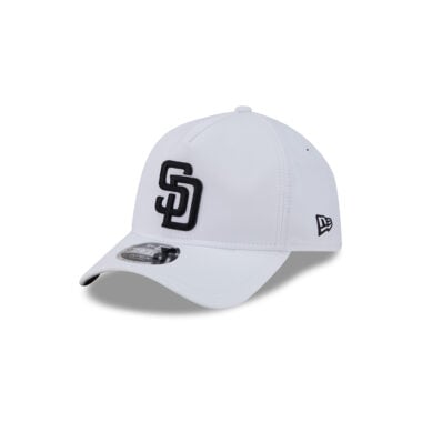 New Era 9Forty Apex San Diego Padres Silo A-Frame Snapback Hat White Black