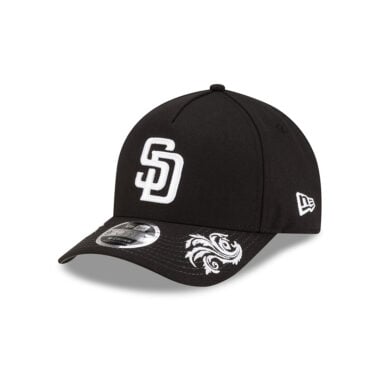 New Era 9Forty M-Crown San Diego Padres Vaquero A-Frame Snapback Hat Black White