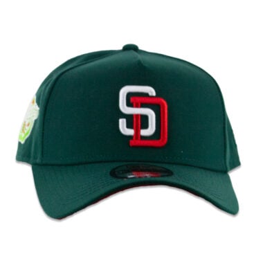 New Era 9Forty San Diego Padres Meridian A-Frame Snapback Hat Dark Green White Red New Era 9Forty San Diego Padres Meridian A-Frame Snapback Hat Dark Green White Red