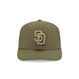 New Era 9Seventy San Diego Padres Armed Forces Day 2026 Stretch Snapback Hat New Olive Green