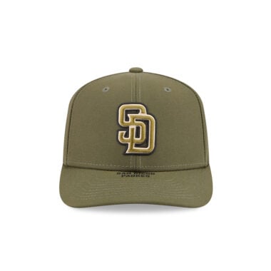 New Era 9Seventy San Diego Padres Armed Forces Day 2026 Stretch Snapback Hat New Olive Green