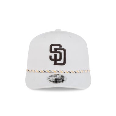 New Era 9Seventy San Diego Padres Sport Performance Mesh Stretch Snapback Hat White Black