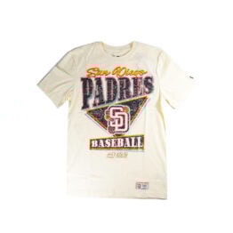 New Era San Diego Padres 2026 City Connect Script Short Sleeve T-Shirt Cream White