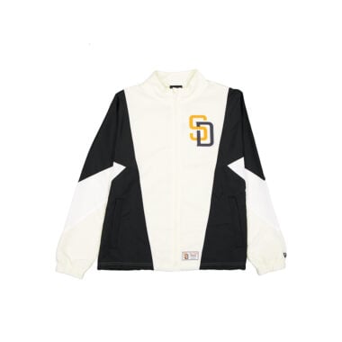 New Era San Diego Padres 2026 City Connect Windbreaker Jacket Cream Black