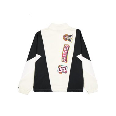New Era San Diego Padres 2026 City Connect Windbreaker Jacket Cream Black