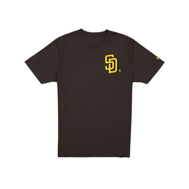 New Era San Diego Padres Cartoon Short Sleeve T-Shirt Brown Gold