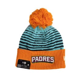 New Era San Diego Padres Official 2026 City Connect Knit Beanie Teal Orange