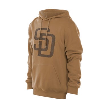 New Era San Diego Padres Static Pullover Hoodie Light Bronze Heather Brown