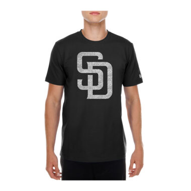 New Era San Diego Padres Static Short Sleeve T-Shirt Black Heather Gray