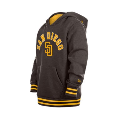 New Era San Diego Padres Team Youth Pullover Hoodie Brown Gold