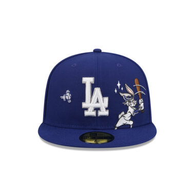 New Era x Looney Tunes 59Fifty Los Angeles Dodgers Bugs Bunny Fitted Hat Dark Royal White