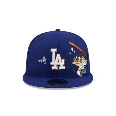 New Era x Looney Tunes 9Fifty Los Angeles Dodgers Tasmanian Devil Snapback Hat Dark Royal White