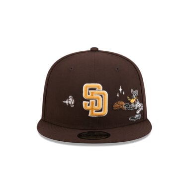 New Era x Looney Tunes 9Fifty San Diego Padres Daffy Duck Snapback Hat Brown Gold