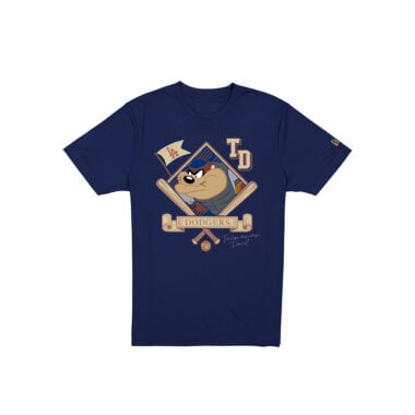 New Era x Looney Tunes Los Angeles Dodgers Taz Short Sleeve T-Shirt Dark Royal Blue