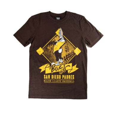 New Era x Looney Tunes San Diego Padres Bugs Bunny Closer Short Sleeve T-Shirt Brown Gold
