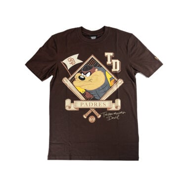New Era x Looney Tunes San Diego Padres Taz Short Sleeve T-Shirt Brown