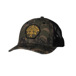 Salty Crew Flyer Ops Mesh Trucker Snapback Hat Camo Green