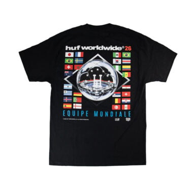 HUF World Cup Equipe Mondiale Short Sleeve T-Shirt Black