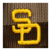 Mitchell-Ness-San-Diego-Padres-Head-Coach-Cooperstown-Mesh-Trucker-Snapback-Hat-Brown-logo-close-up.jpg