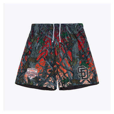 Mitchell & Ness San Diego Padres Quiet Blaze Mesh Shorts