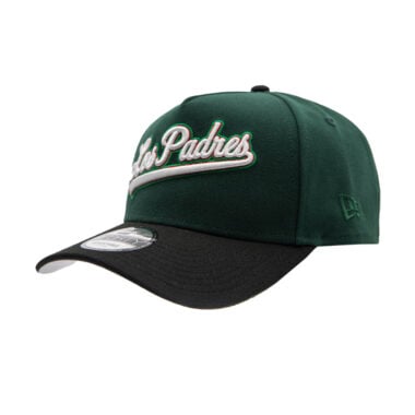 New Era 9Forty San Diego Padres Cinco De Mayo 2026 A-Frame Snapback Hat Dark Green White Black