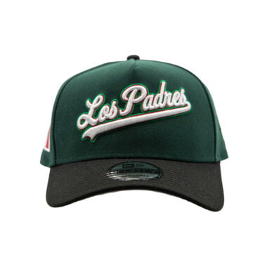 New Era 9Forty San Diego Padres Cinco De Mayo 2026 A-Frame Snapback Hat Dark Green White Black