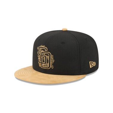 New Era 59Fifty San Diego Padres 5950 Day Fitted Hat Black Tan