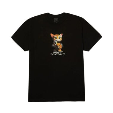 HUF Spray It Short Sleeve T-Shirt Black HUF Spray It Short Sleeve T-Shirt Black