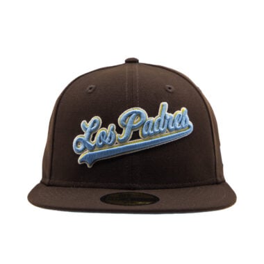 New Era 59Fifty San Diego Padres Father’s Day 2026 Fitted Hat Brown Baby Blue Gold 2
