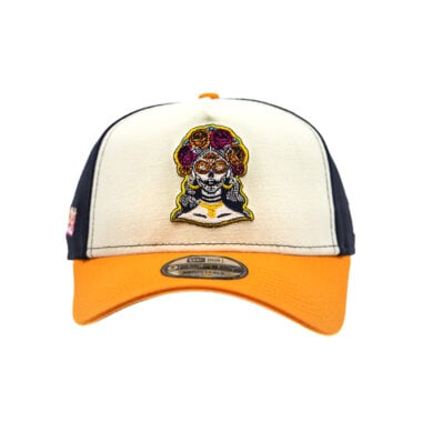 New Era 9Forty San Diego Padres Milagre City Connect A-Frame Snapback Hat Chrome White Blue Orange New Era 9Forty San Diego Padres Milagre City Connect A-Frame Snapback Hat Chrome White Blue Orange 2