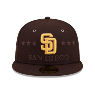 New Era 59Fifty San Diego Padres All-Star Game 2026 Official On Field Game Fitted Hat Brown Gold 4