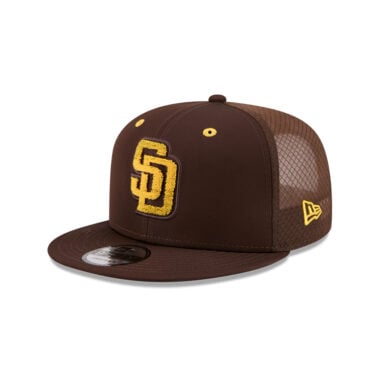 New Era 9Fifty San Diego Padres All-Star Game 2026 Workout Mesh Trucker Snapback Hat Brown Gold New Era 9Fifty San Diego Padres All-Star Game 2026 Workout Mesh Trucker Snapback Hat Brown Gold