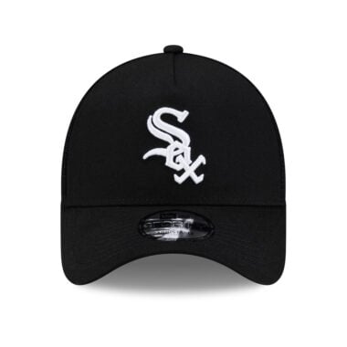 New Era 9Forty Chicago White Sox TR A-Frame Mesh Trucker Snapback Hat Black White New Era 9Forty Chicago White Sox TR A-Frame Mesh Trucker Snapback Hat Black White 2
