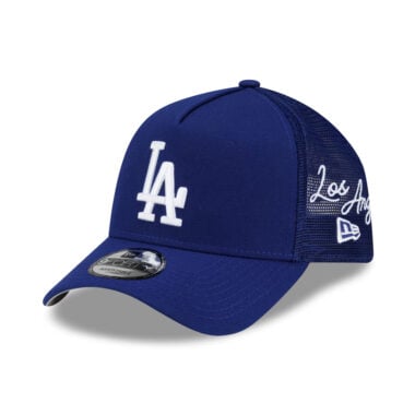New Era 9Forty Los Angeles Dodgers TR A-Frame Mesh Trucker Snapback Hat Royal Blue White New Era 9Forty Los Angeles Dodgers TR A-Frame Mesh Trucker Snapback Hat Royal Blue White