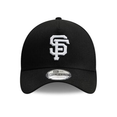 New Era 9Forty San Francisco Giants TR A-Frame Mesh Trucker Snapback Hat Black White New Era 9Forty San Francisco Giants TR A-Frame Mesh Trucker Snapback Hat Black White 2
