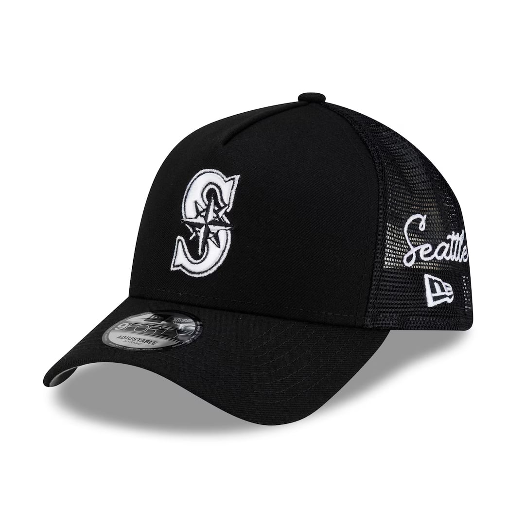 New Era 9Forty Seattle Mariners TR A-Frame Mesh Trucker Snapback