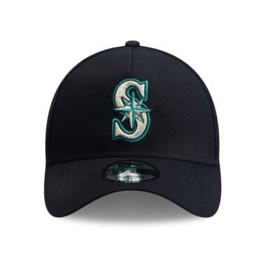 New Era 9Forty Seattle Mariners TR A-Frame Mesh Trucker Snapback Hat Dark Navy New Era 9Forty Seattle Mariners TR A-Frame Mesh Trucker Snapback Hat Dark Navy 2
