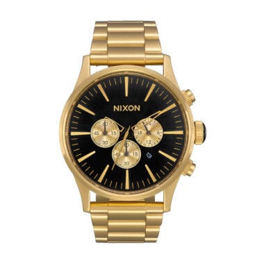 Nixon Sentry Chrono Watch All Gold Black